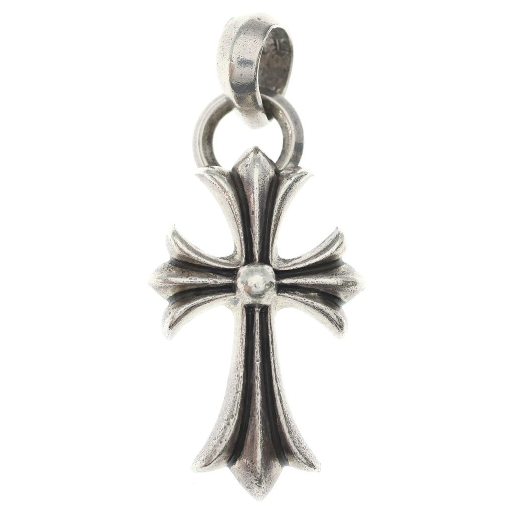 CHROME HEARTS (クロムハーツ) CH CRS SML W/BALE Wベイル スモールCHクロス ペンダントトップ シルバー BCA218