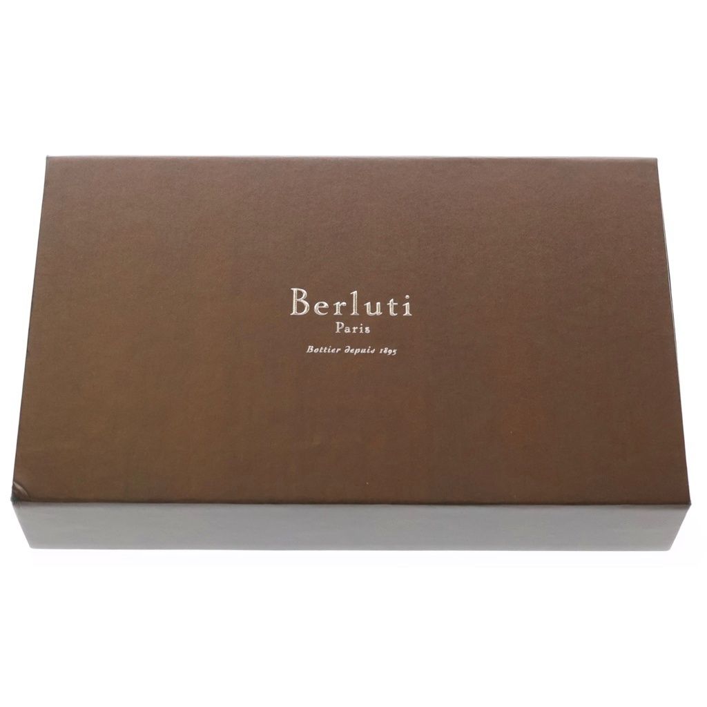 Berluti (ベルルッティ) シルクスクリットタイ 総柄 ネクタイ カーキ