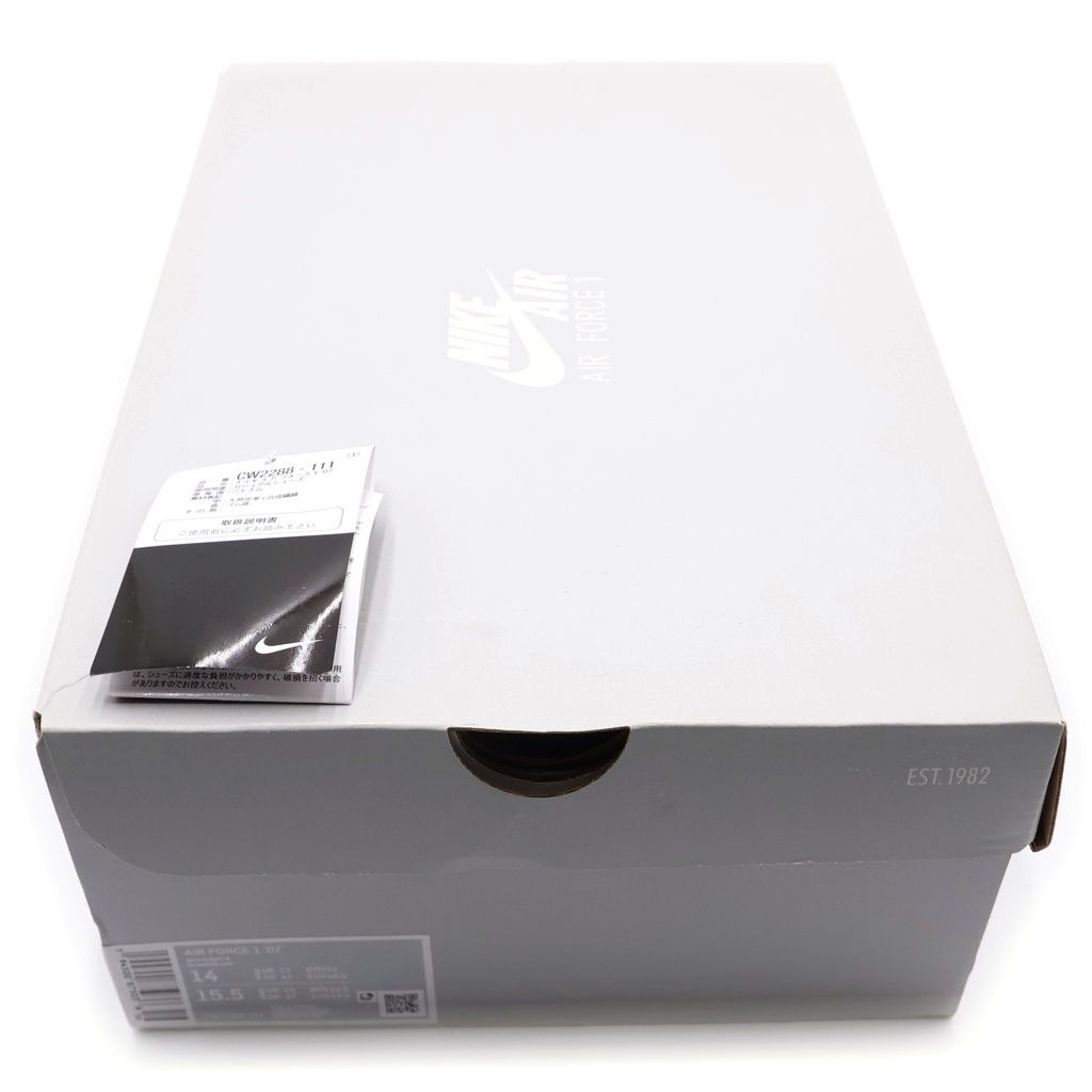 NIKE (ナイキ) AIR FORCE 1 '07 CW2288‐111 エアフォース1 ローカットスニーカー US14/32.0cm ホワイト
