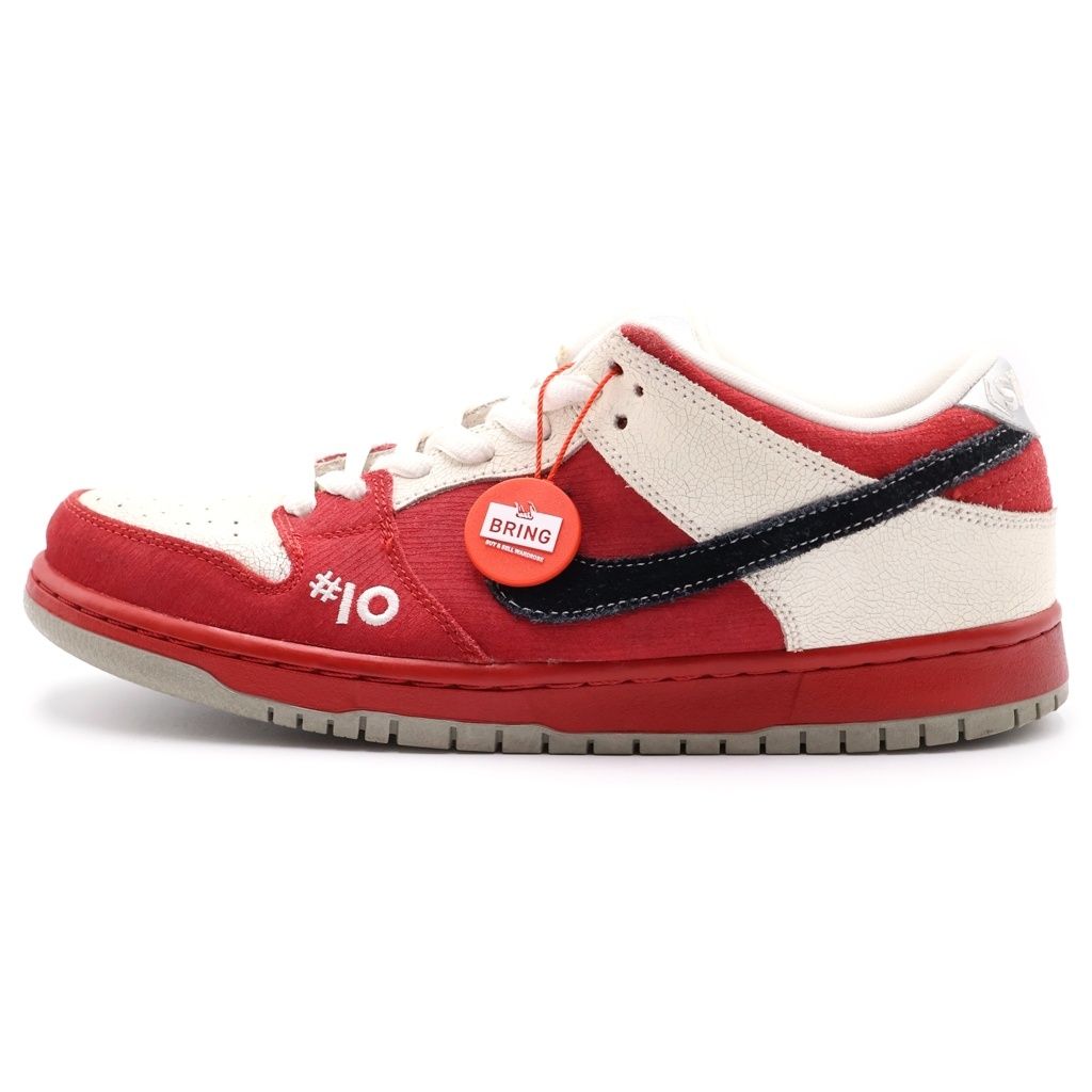 NIKE SB (ナイキエスビー) 【観賞用2011年製】DUNK LOW ROLLER DERBY 313170-601 ダンク ローラー ダービー ローカットスニーカー US9.5/27.5cm レッド/ホワイト 63,525円