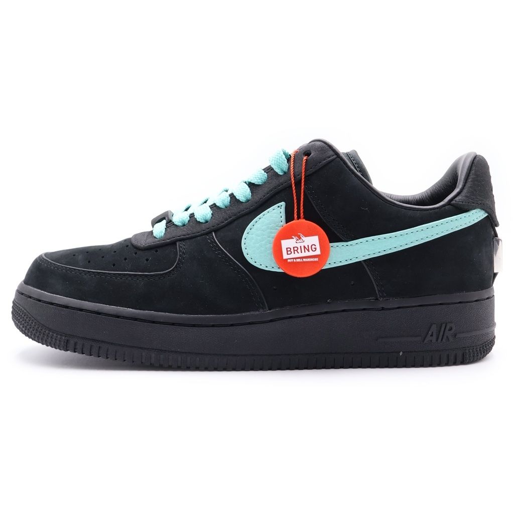 NIKE (ナイキ) ×TIFFANY&CO AIR FORCE 1 LOW 1837 BLACK DZ1382-001 ティファニー エアフォース1 ローカットスニーカー ブラック US8/26cm