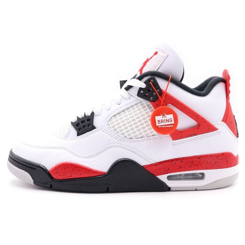 NIKE (ナイキ) AIR JORDAN 4 Retro Red Cement DH6927-161 エアジョーダン4 レトロ レッドセメント エアジョーダン ハイカットスニーカー ホワイト/レッド US7/25cm
