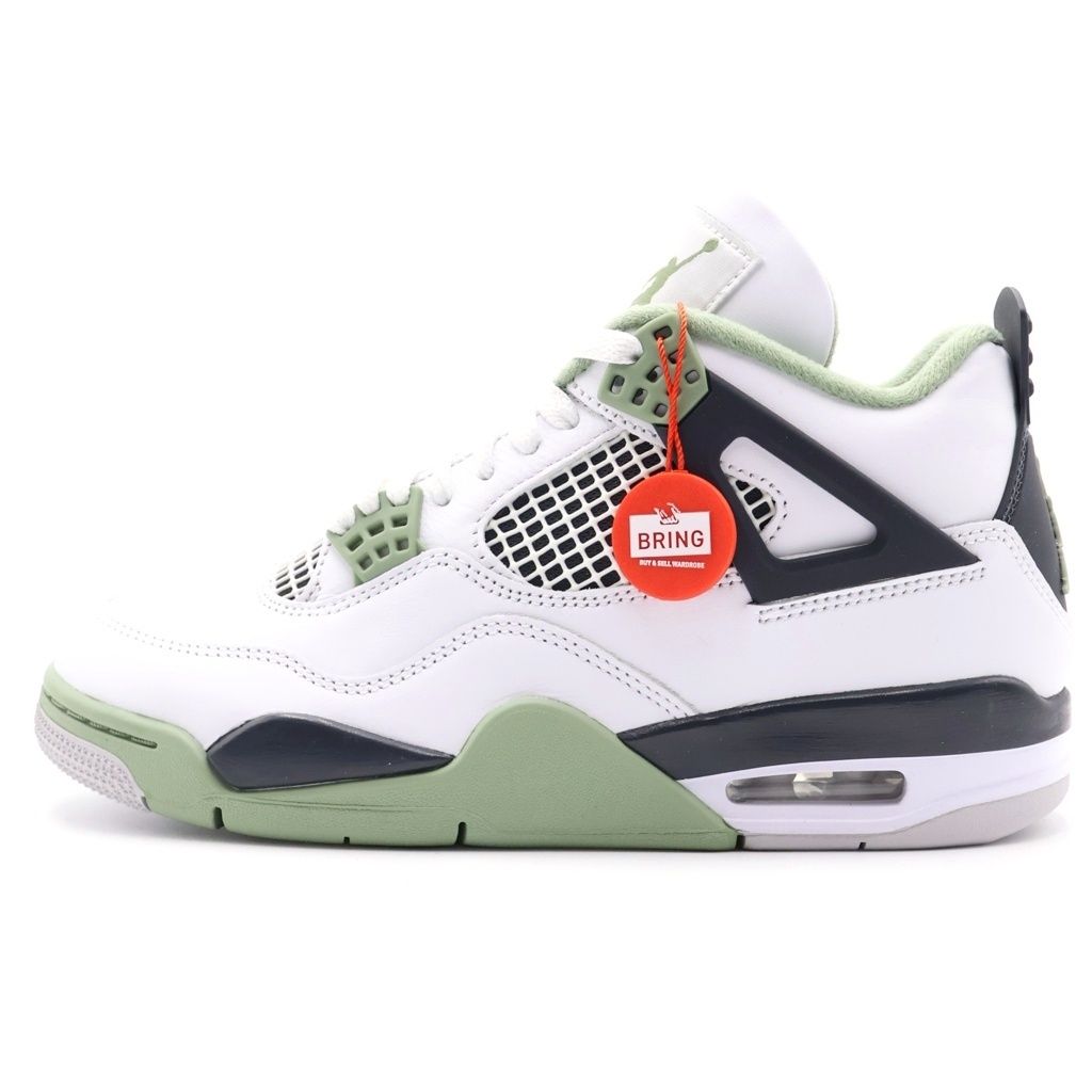 NIKE (ナイキ) Womens AIR JORDAN 4 AQ9129-103 ウィメンズ エアジョーダン4 ハイカットスニーカー ホワイト/オリーブ US7.5/24.5cm