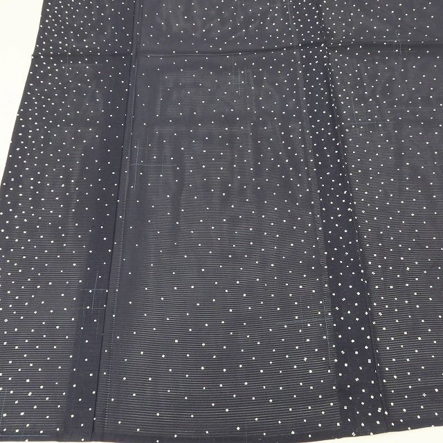 百華❀Y5002◇美品 正絹 手縫い仕立て 居敷当て付 夏着物 五泉 絽 小紋
