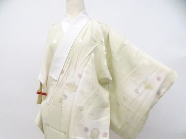 一輝堂】長襦袢 正絹 着物 身丈約122.5cm 裄丈約62cm 26z05-2631