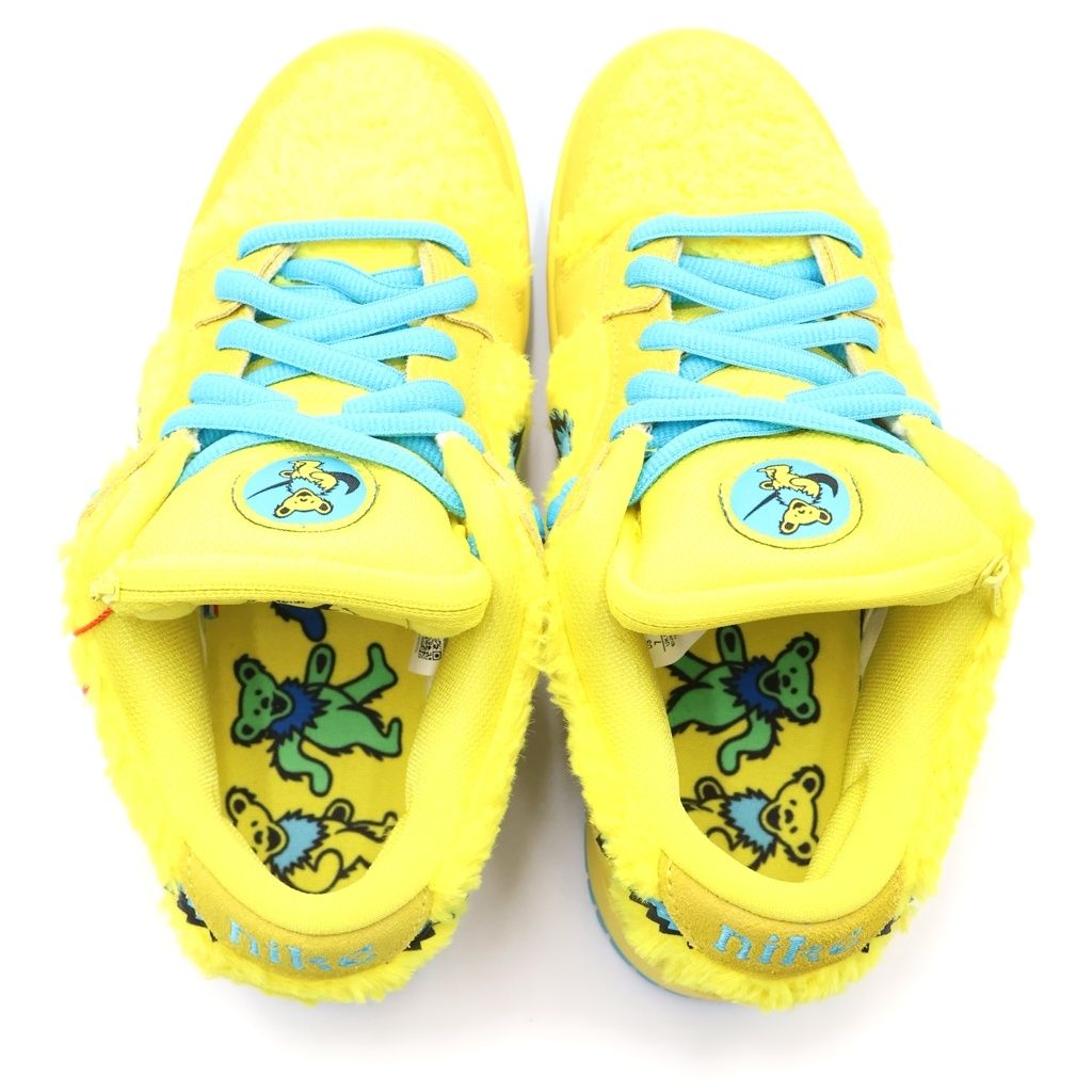 NIKE (ナイキ) ×Grateful Dead DUNK LOW Yellow Bear CJ5378-700 ダンク グレイトフルデッド ローカットスニーカー シューズ イエロー/ブルー US7/25.0cm