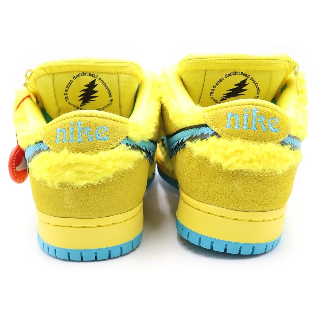 NIKE (ナイキ) ×Grateful Dead DUNK LOW Yellow Bear CJ5378-700 ダンク グレイトフルデッド ローカットスニーカー シューズ イエロー/ブルー US7/25.0cm