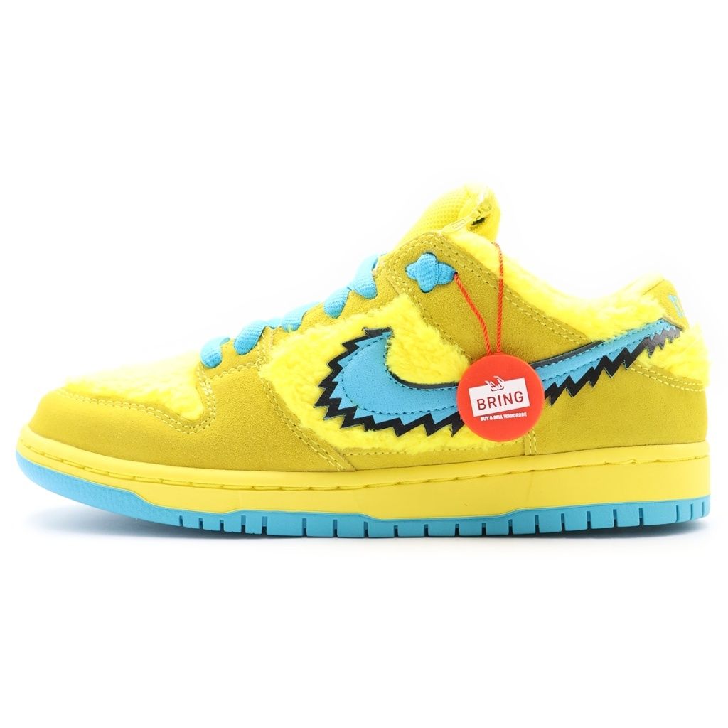 NIKE (ナイキ) ×Grateful Dead DUNK LOW Yellow Bear CJ5378-700 ダンク グレイトフルデッド ローカットスニーカー シューズ イエロー/ブルー US7/25.0cm