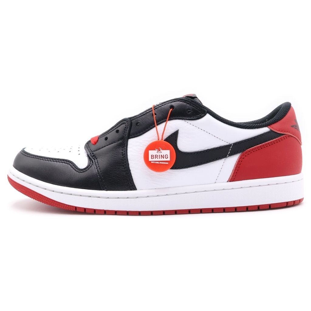 NIKE (ナイキ) AIR JORDAN 1 RETRO LOW OG BLACK TOE エアジョーダン1 ロー ブラックトゥ ローカットスニーカー ホワイト/ブラック/レッド US11.5/29.5cm CZ0790-106