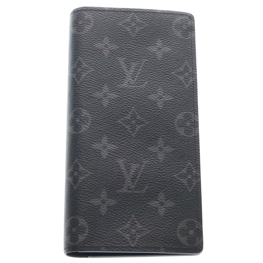 LOUIS VUITTON (ルイヴィトン) モノグラムエクリプス ポルトフォイユ ブラザ ロングウォレット 二つ折り長財布 ブラック M61697