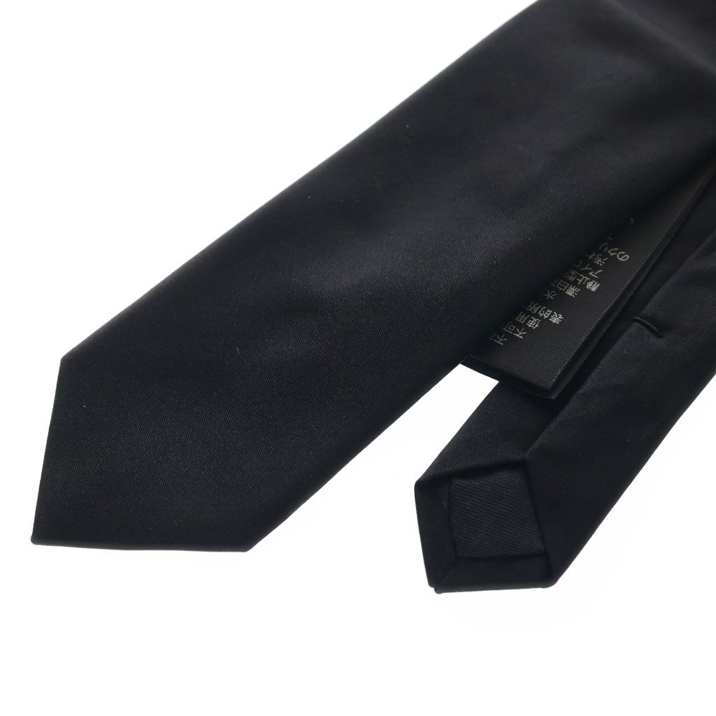 サンローラン　ナロータイ　ネクタイ　ブラック SAINT LAURENT PARIS (サンローランパリ) SILK NARROW TIE 747247