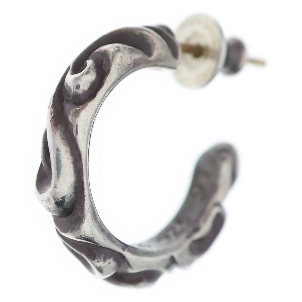 CHROME HEARTS (クロムハーツ) HOOP SCROOL スクロール フープピアス シルバー BCA102