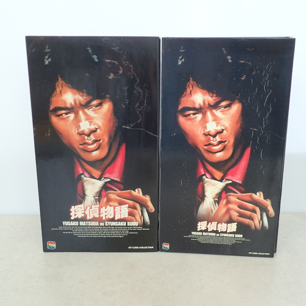 ☆未使用 メディコム・トイ 松田優作 工藤俊作 黒スーツ 赤シャツver. 探偵物語 STYLISH COLLECTION MEDSC014 MEDI COM TOY【IO