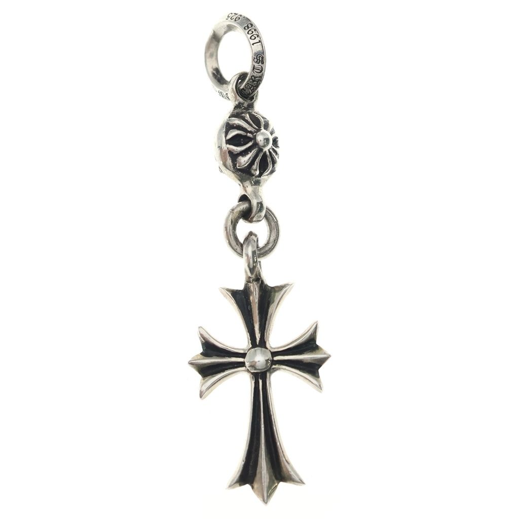 CHROME HEARTS (クロムハーツ) 1B TNY CH CRS 1ボール タイニー CHクロス チャーム ペンダントトップ シルバー BCA197
