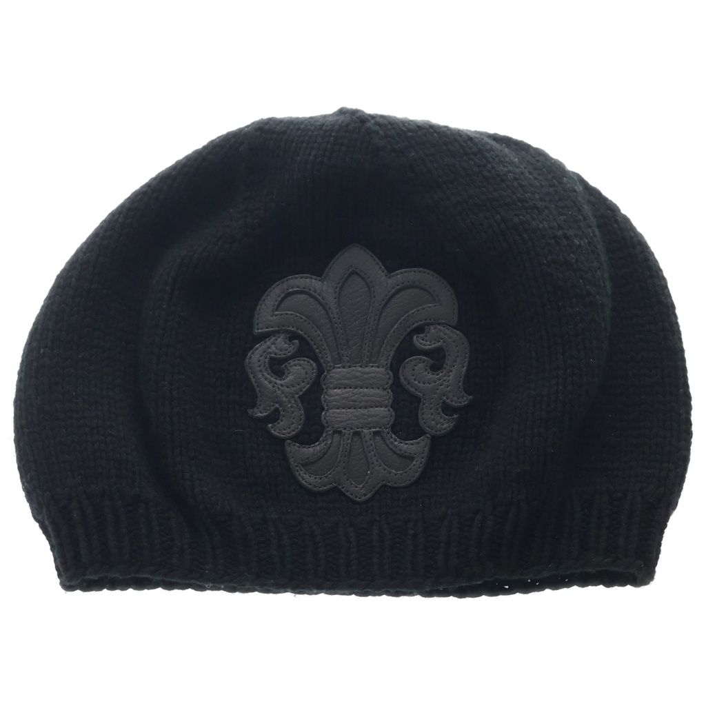 CHROME HEARTS (クロムハーツ) BS FLARE BEANIE BSフレアパッチ付きカシミヤビーニー帽子