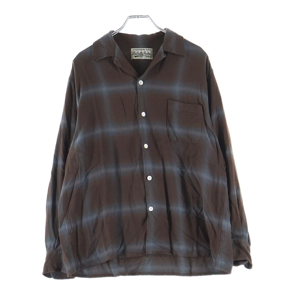 WACKO MARIA (ワコマリア) OMBRE CHECK OPEN COLLAR SHIRT L/S
