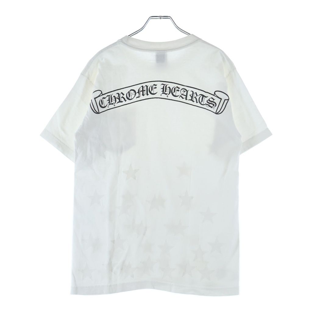 CHROME HEARTS (クロムハーツ) OLD バックスクロールラベルスタープリント 半袖ポケットTシャツカットソー