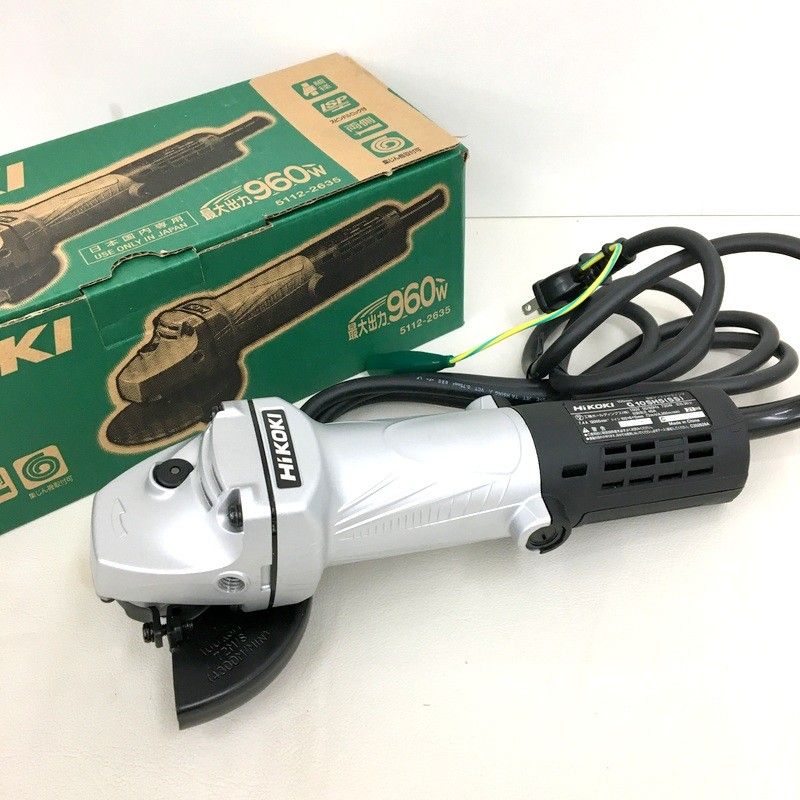 HiKOKI ハイコーキ 電気ディスクグラインダ G10SH5(SS) 100mm 100V コード式 サンダー 研磨機 電動工具 未使用 ★DT425