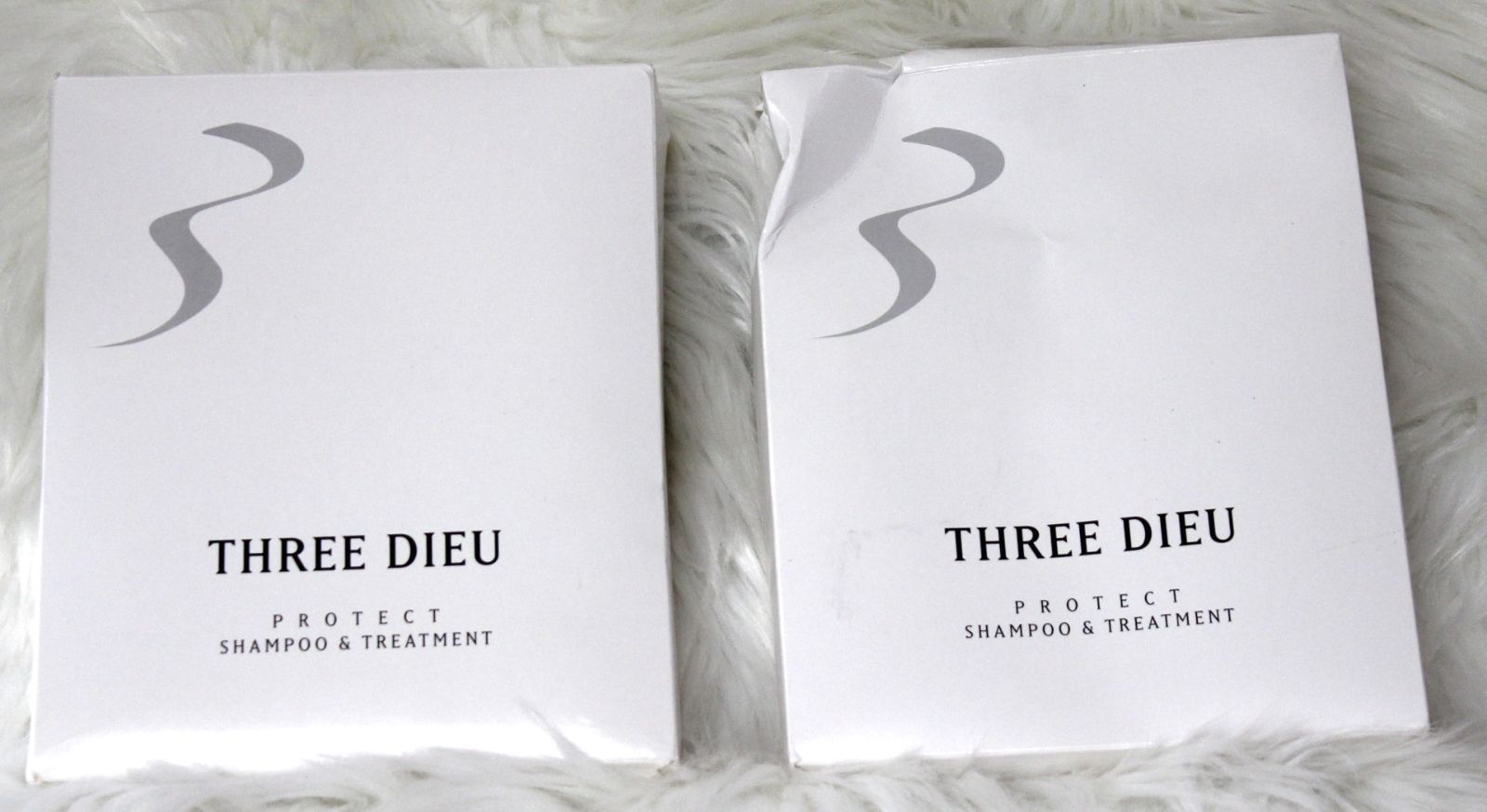 【THREE　DIEU　プロテクトシャンプー内容量400ml中(約8割程×1本+約9割程×1本)残っています　プロテクトトリートメント内容量400g中約8割程残っています×2本　4本セット】