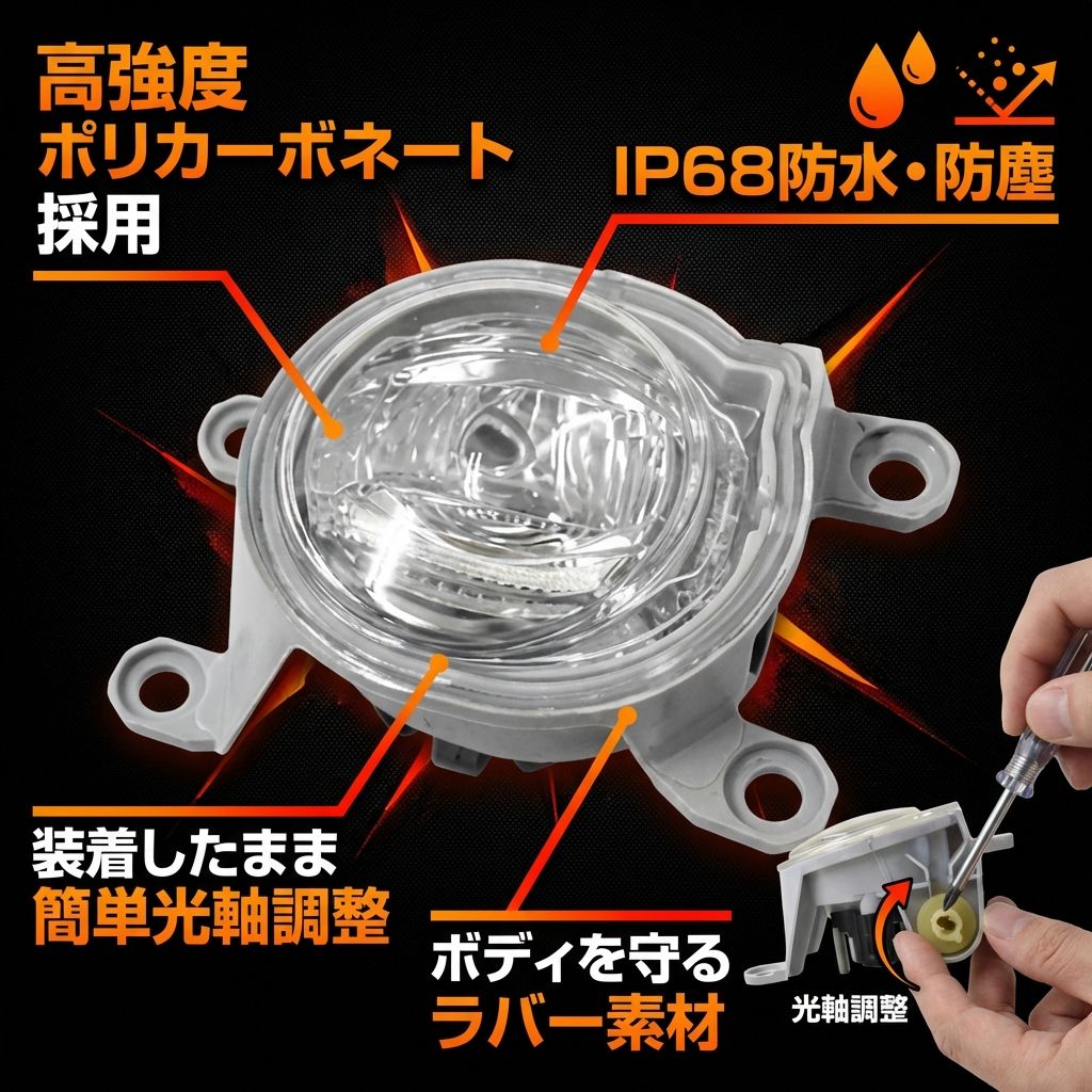 純正互換 LEDフォグランプ 左右セット L1B KOITO 12-611 12-643 トヨタ車 補修 交換用 thumbnail 4
