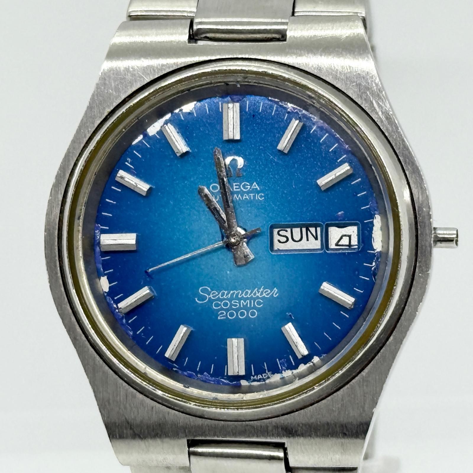 OMEGA オメガ SEAMASTER シーマスター COSMIC コスミック ブルー AT メンズ ブルーダイヤル 腕時計 稼働品