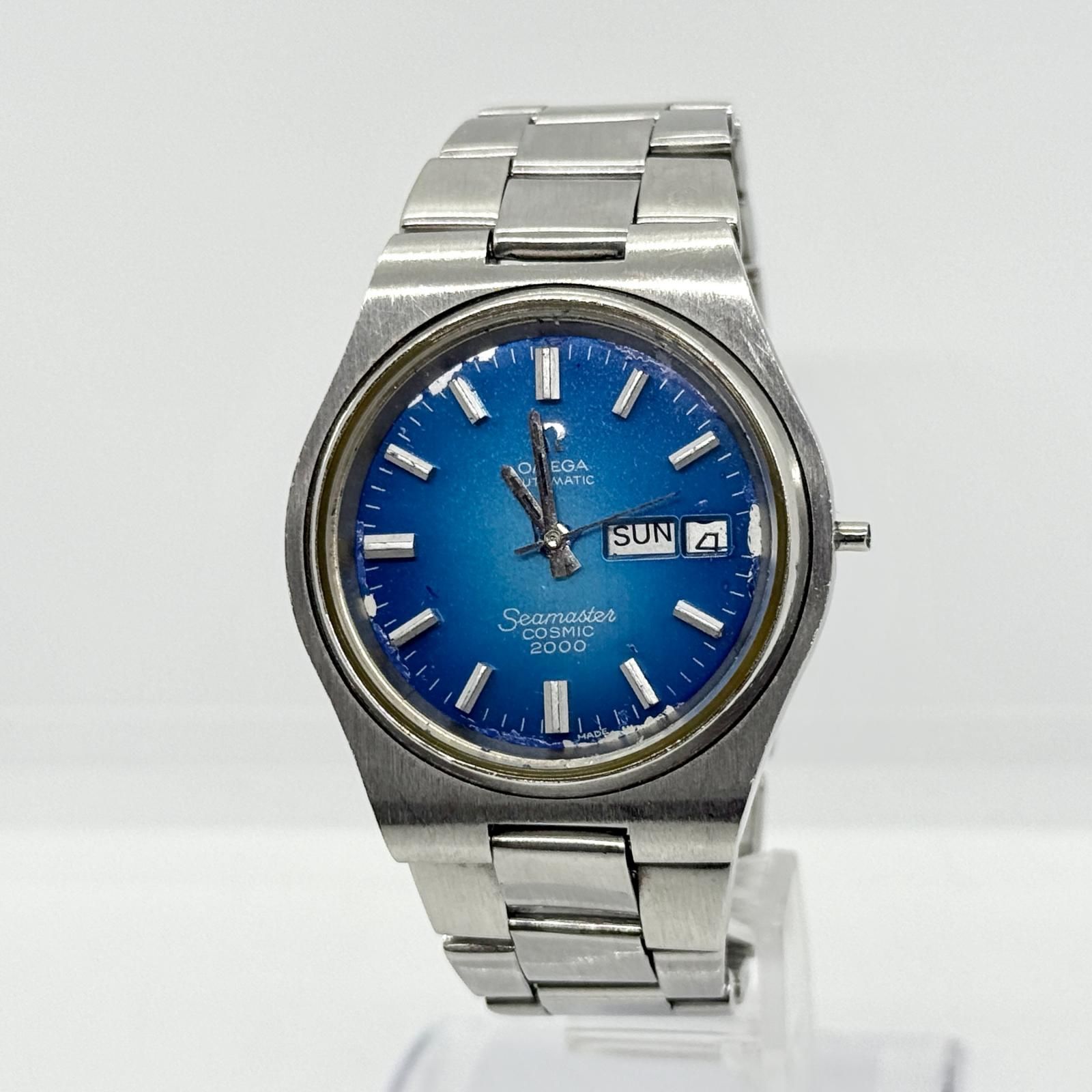 OMEGA オメガ SEAMASTER シーマスター COSMIC コスミック ブルー AT メンズ ブルーダイヤル 腕時計 稼働品