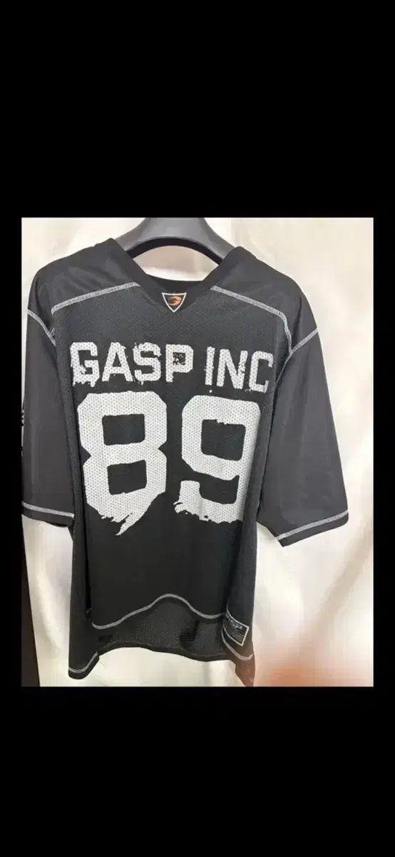 GASP INC 86 エンブロイダリー メッシュ ノースリーブ ジャージ オーバーサイズ フィット