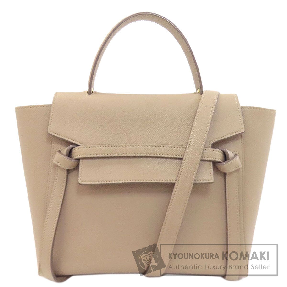 CELINE セリーヌ ベルトバッグ マイクロ 2WAY ハンドバッグ カーフ レディース [中古]