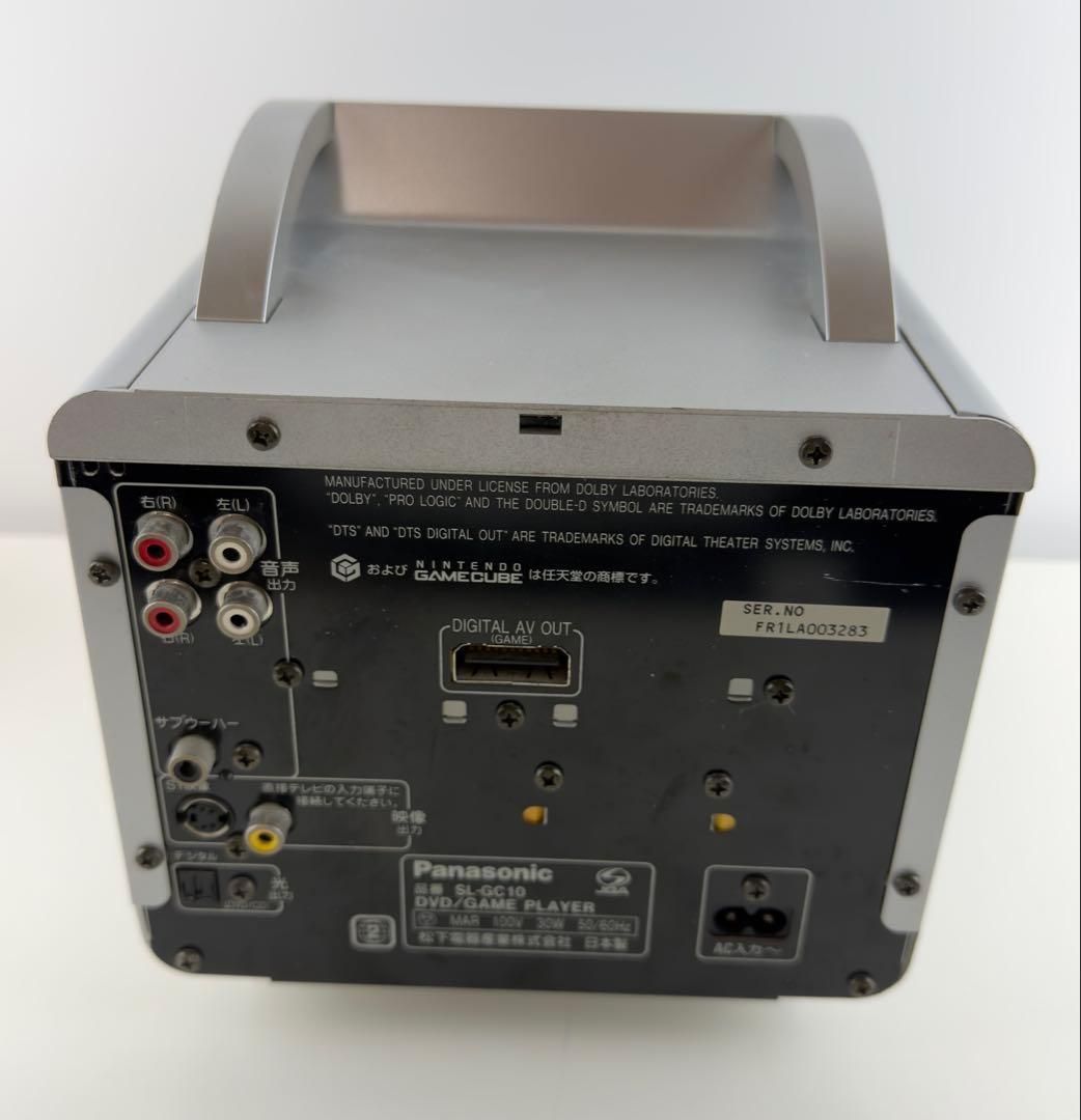 動作品 ゲームキューブ パナソニックQ 本体 panasonic SL-GC10 DVD 箱 説明書 Nintendo
