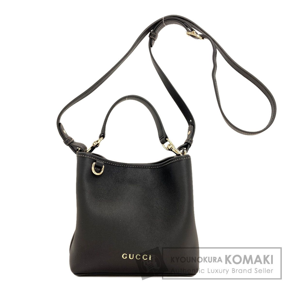 GUCCI グッチ 815118 ロングショルダー スモール バケットバッグ 2WAY ショルダーバッグ カーフ レディース [中古]