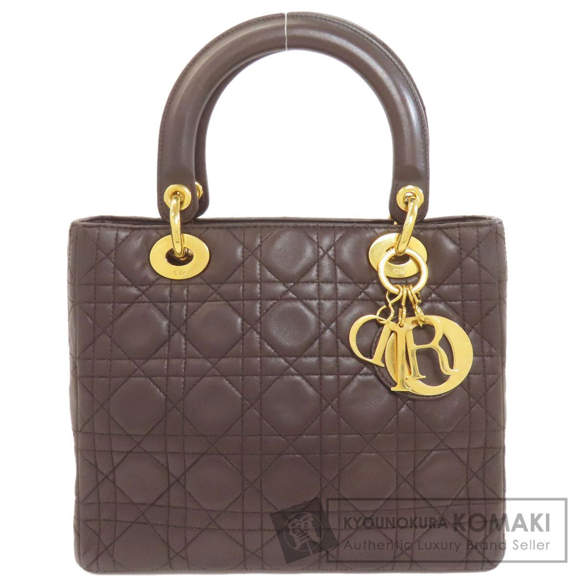 CHRISTIAN DIOR クリスチャンディオール レディディオール ハンドバッグ ラムスキン レディース [中古]
