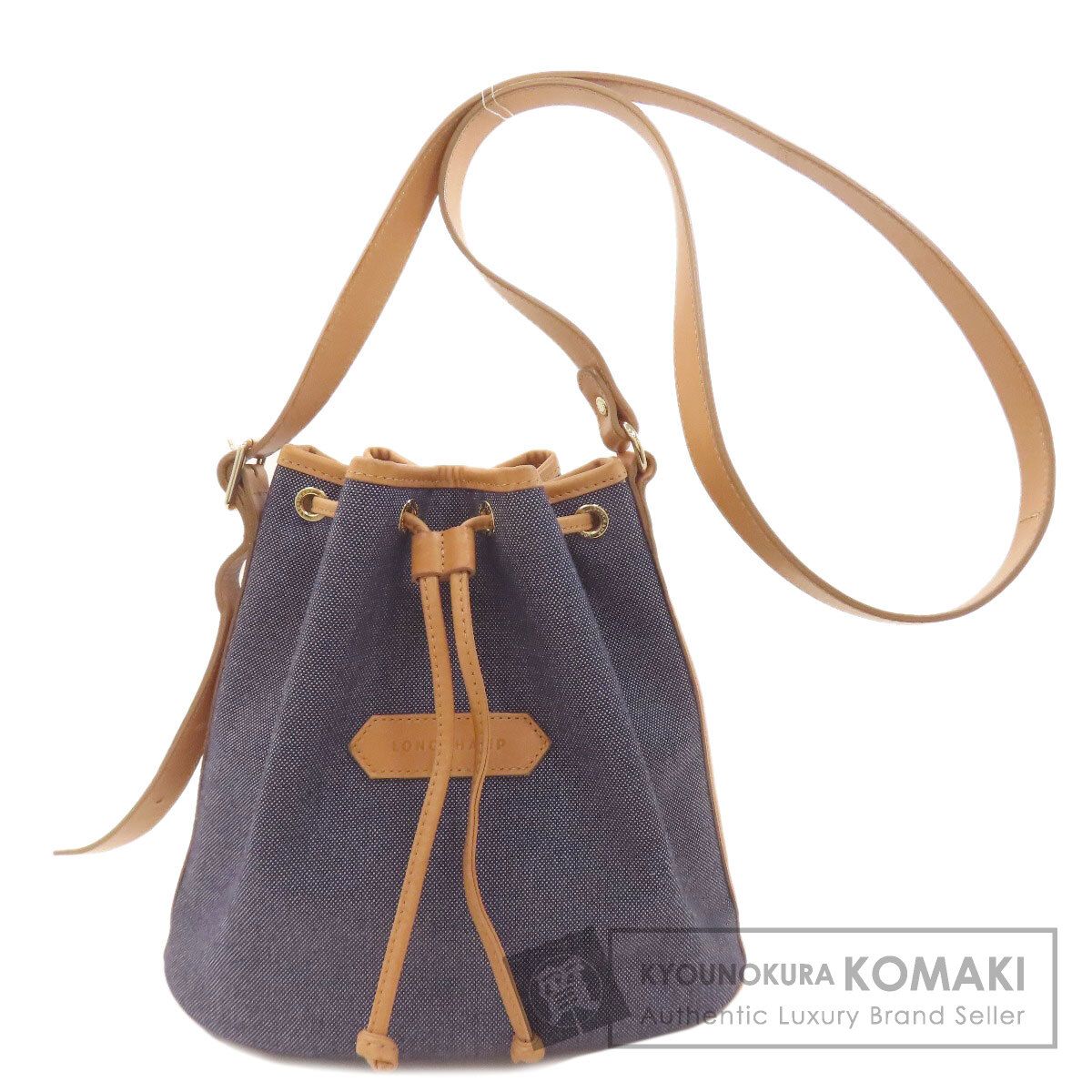 Longchamp ロンシャン 巾着 ショルダーバッグ デニム レディース [中古]