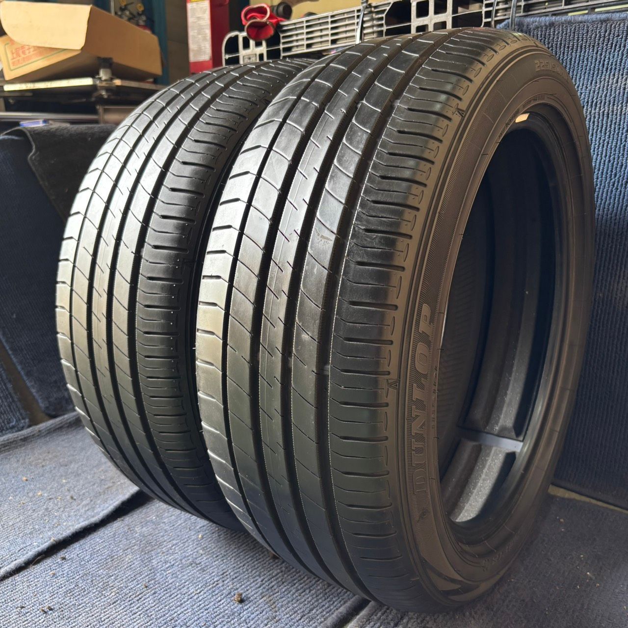 ☆送料無料☆【2022年製造】【溝7.5分山】DUNLOP LE MANS V 2本 225/50R18 ASP3600