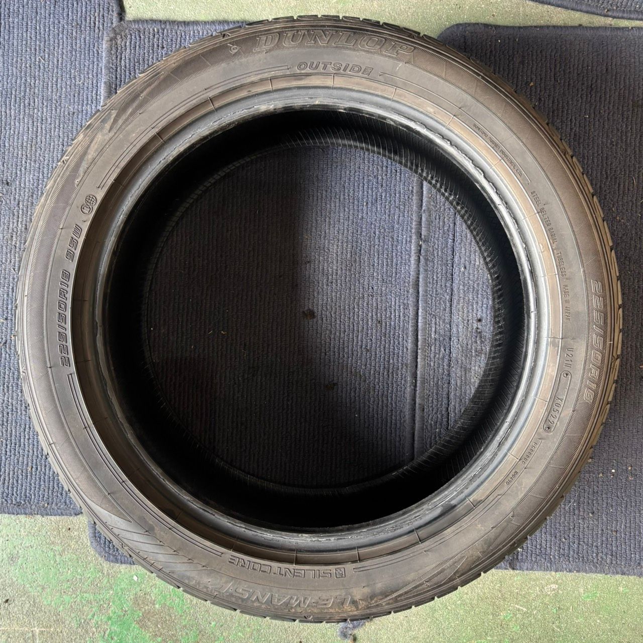 ☆送料無料☆【2022年製造】【溝7.5分山】DUNLOP LE MANS V 2本 225/50R18 ASP3600