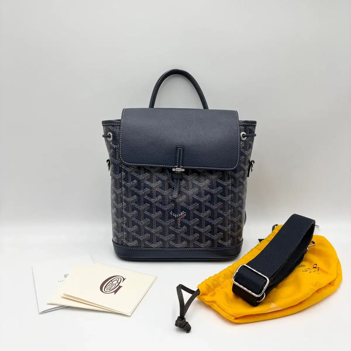 Masion Goyard ゴヤール アルパン ミニ バックパック ネイビー ALPIN2MINTY12CL12P + ショルダー