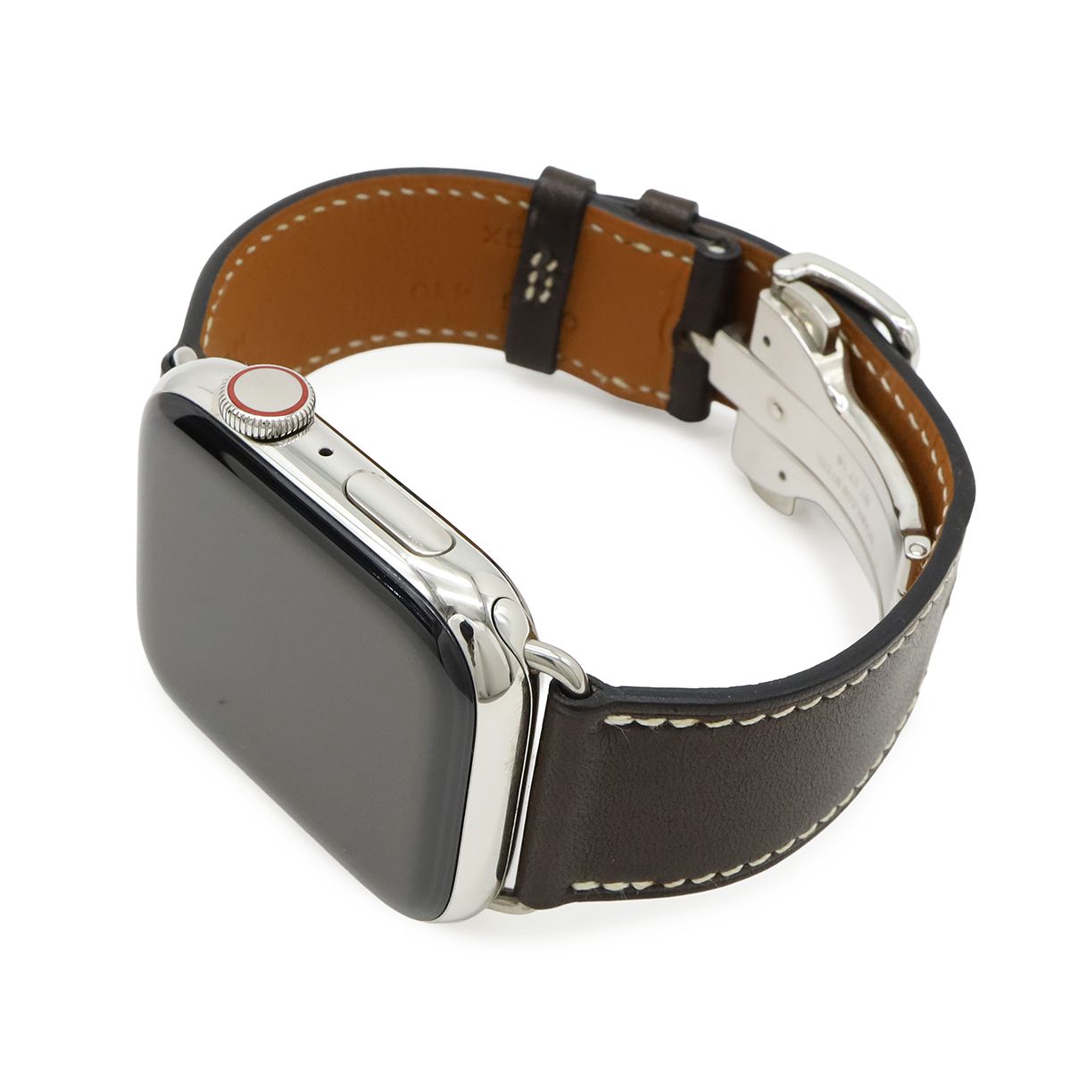 HERMES エルメス アップルウォッチ Apple Watch Series4 GPS+Cellularモデル 44mm SS 革ベルト 充電式 スマートウォッチ 腕時計 A2008
