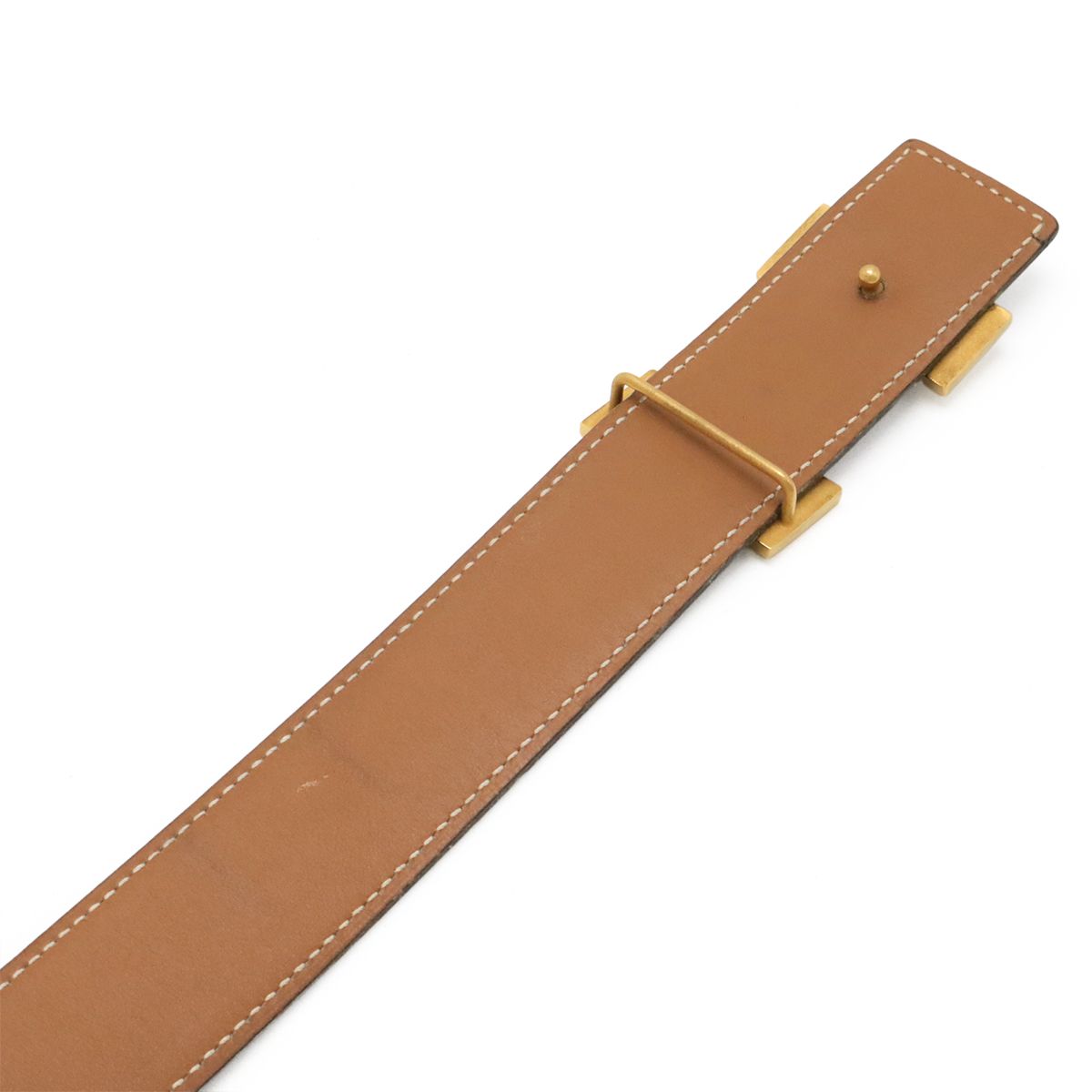 HERMES エルメス Hベルト Hバックル リバーシブル ボックスカーフ BOX