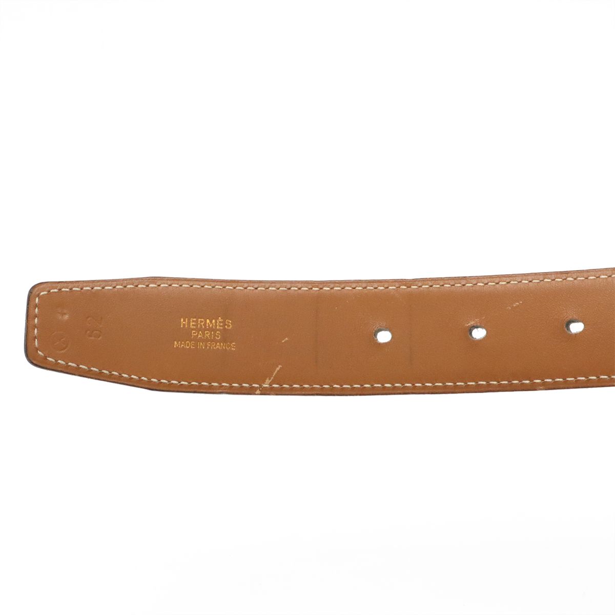 HERMES エルメス Hベルト Hバックル リバーシブル ボックスカーフ BOX