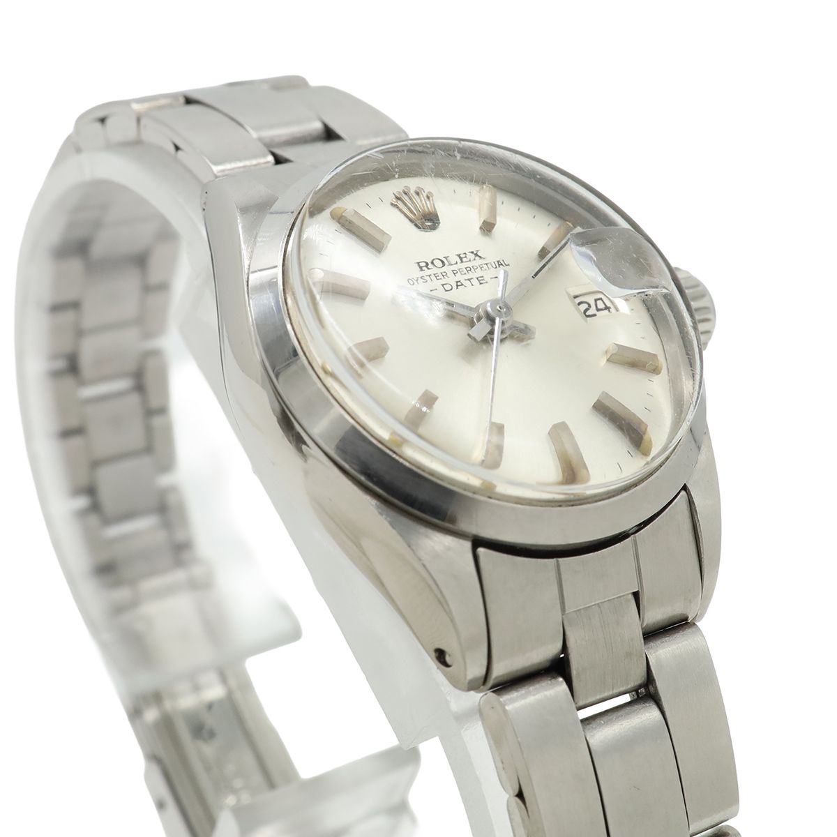 ROLEX ロレックス オイスター パーペチュアル デイト シルバー文字盤 