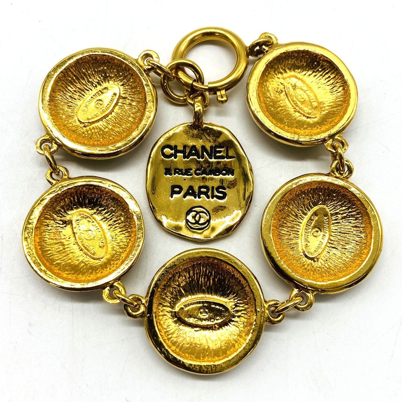 ☆CHANEL シャネル カンボンプレート ブレスレット ココマーク