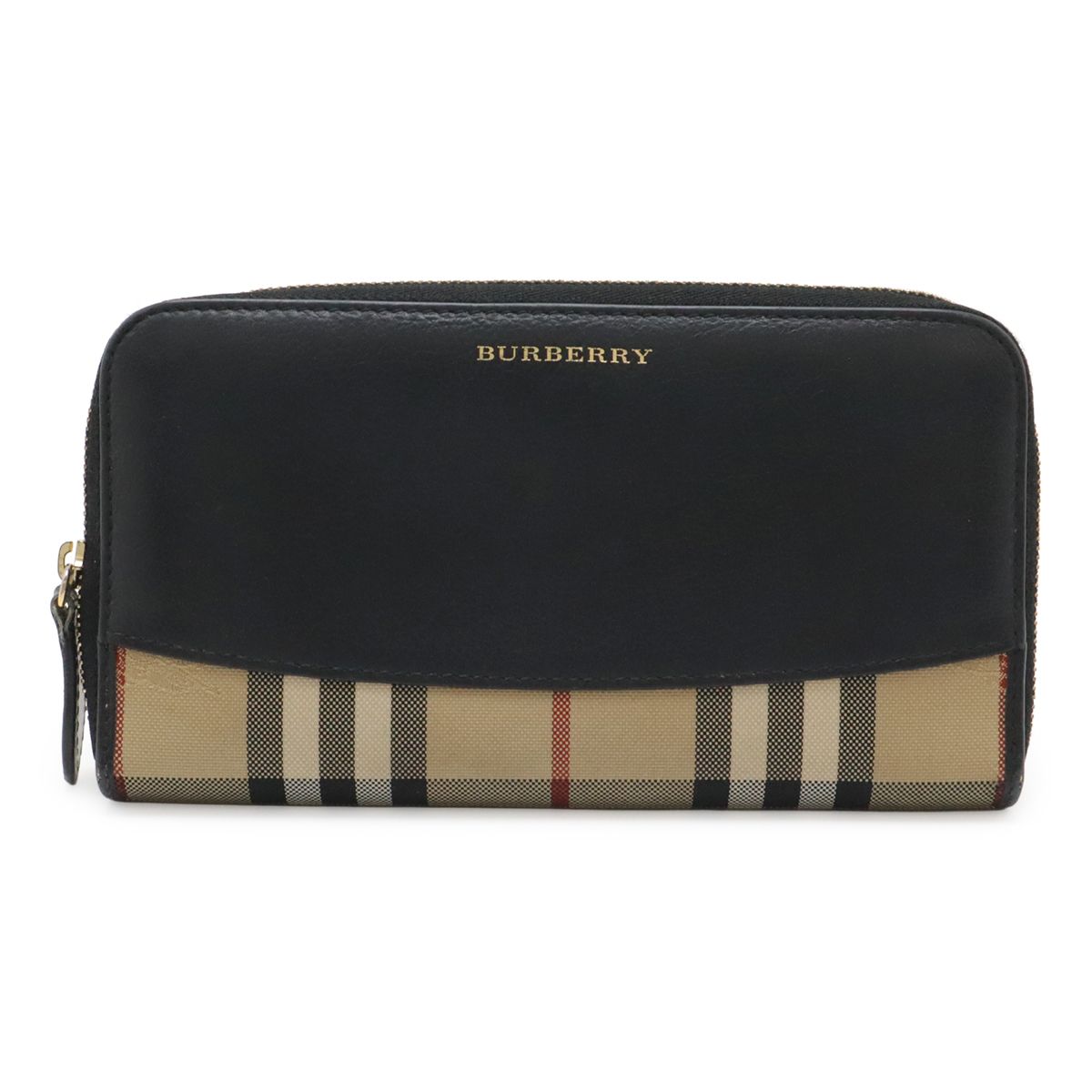 BURBERRY バーバリー シャドーホース ノバチェック ジップアラウンドウォレット ラウンドファスナー 長財布 レザー キャンバス ブラック ベージュ