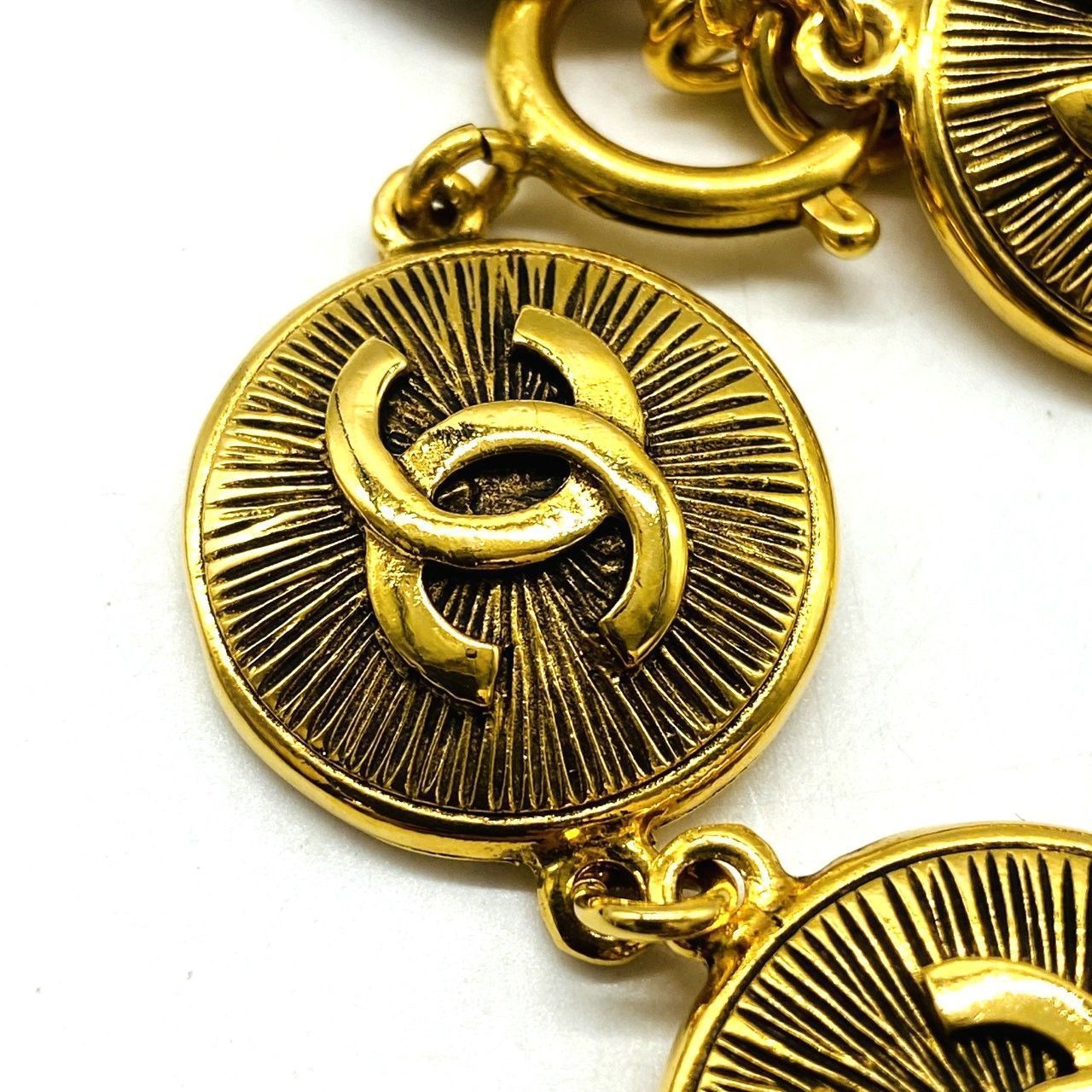 ☆CHANEL シャネル カンボンプレート ブレスレット ココマーク