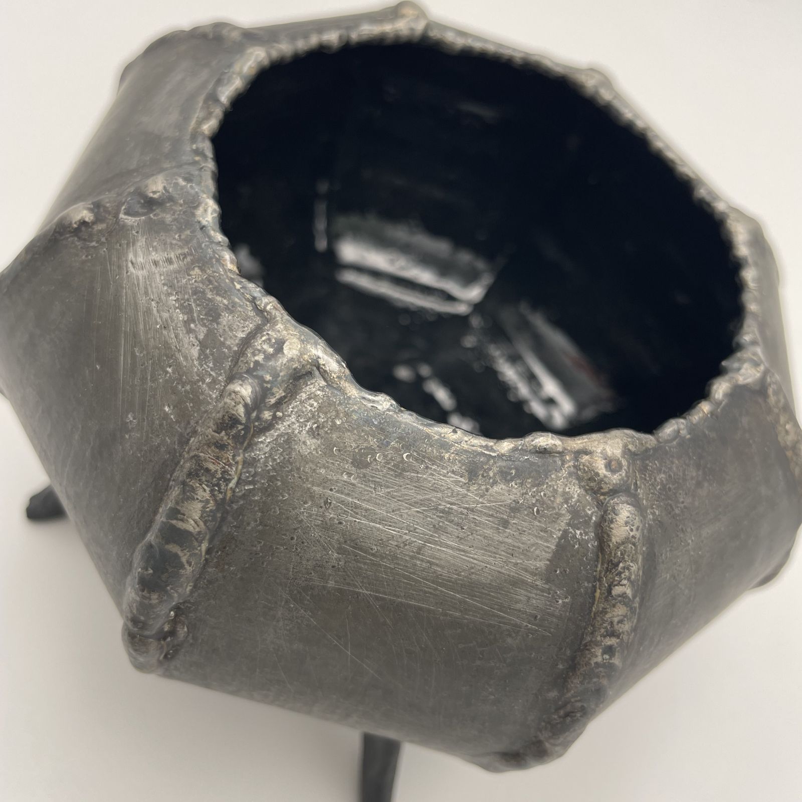鉄小物　小物入れ 　花器　ハンドメイド　I-11