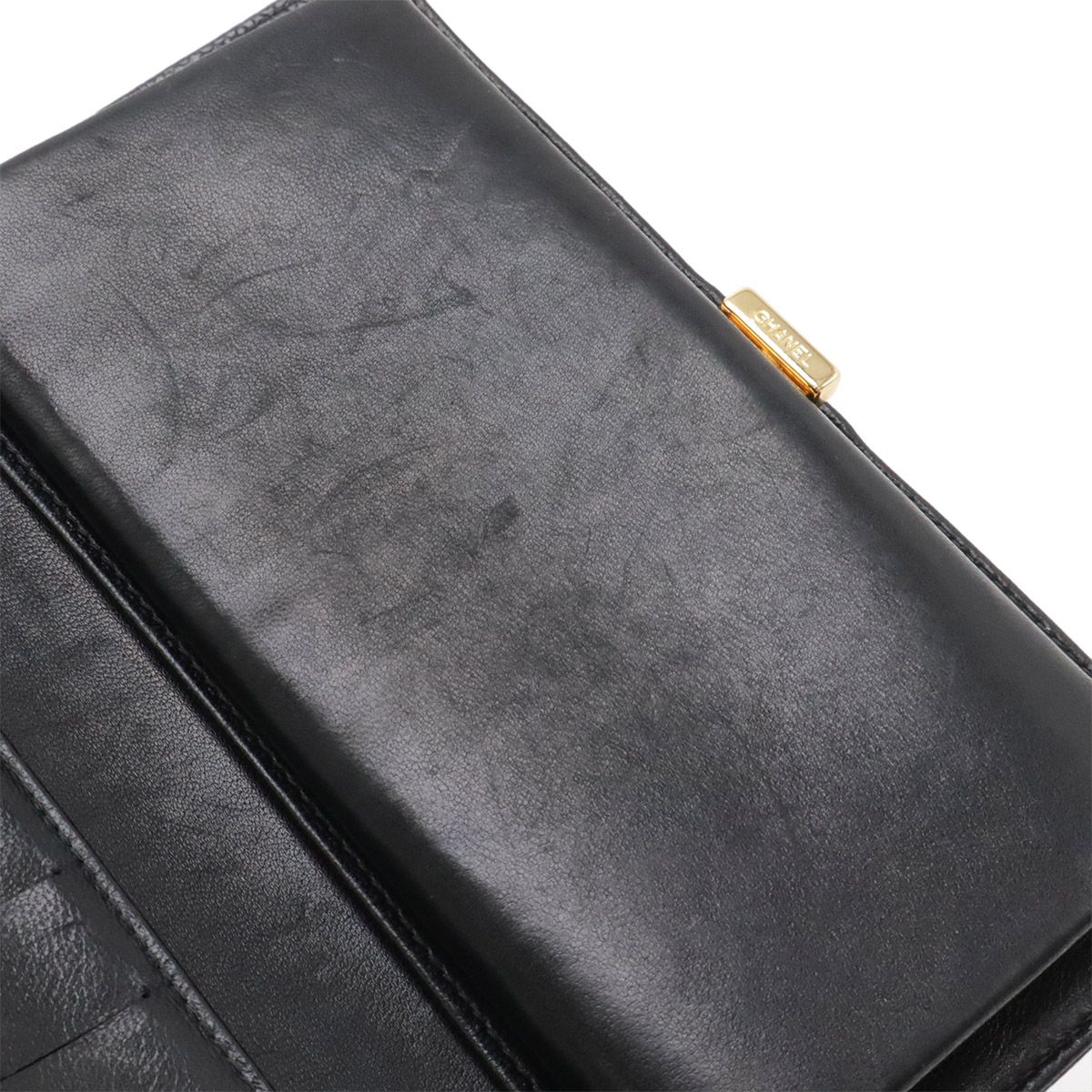 週末限定価額シャネルCHANEL ココマーク 財布 キャビアスキンブラックがま口 CHANEL シャネル ココマーク がま口 ガマ口 長財布 キャビアスキン