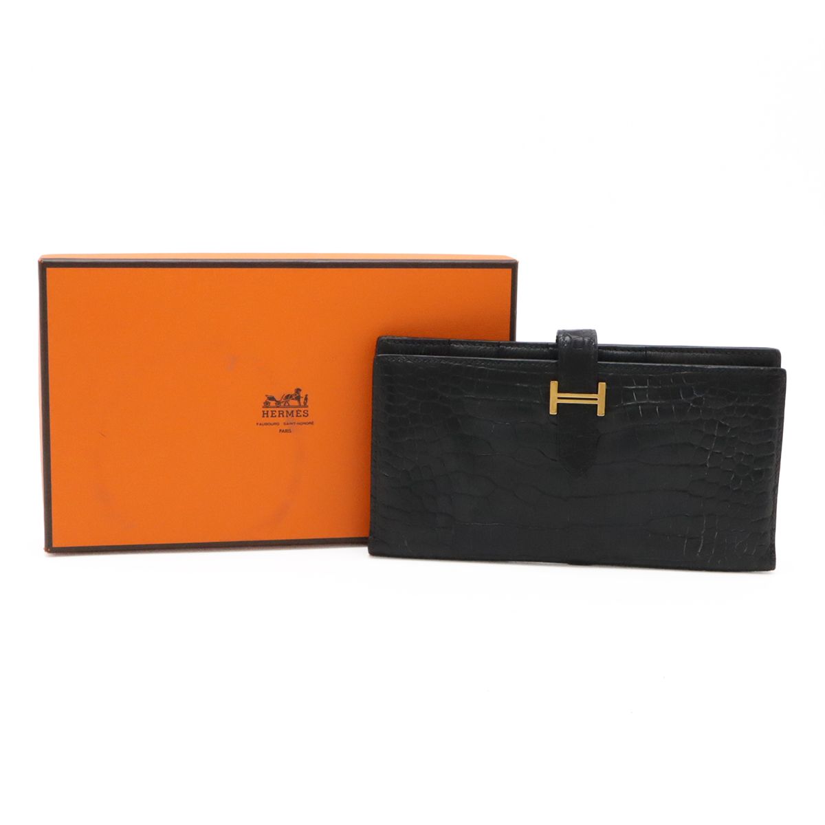 HERMES エルメス ベアンスフレ 2つ折長財布 二つ折り長財布 