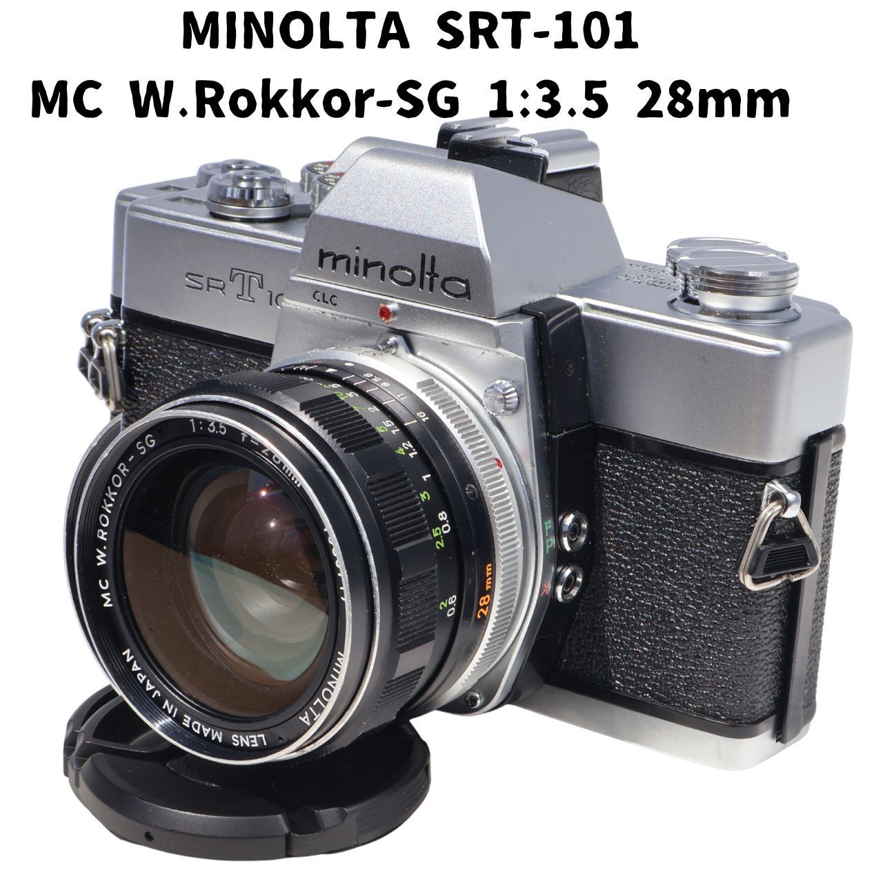 MINOLTA SRT101 + MC W.Rokkor-SG 1:3.5 28mm 整備済