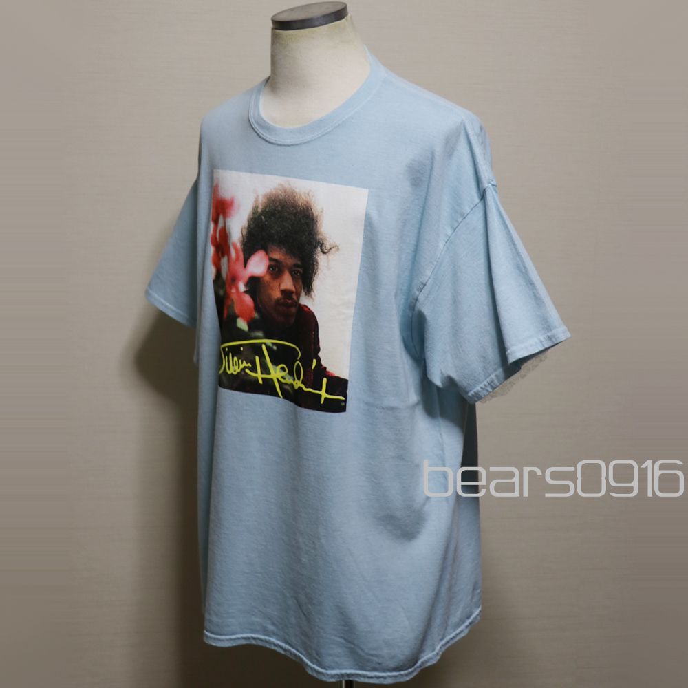 ジミヘンドリックス】新品 JIMI HENDRIX Tシャツ XL 水色 バンドT