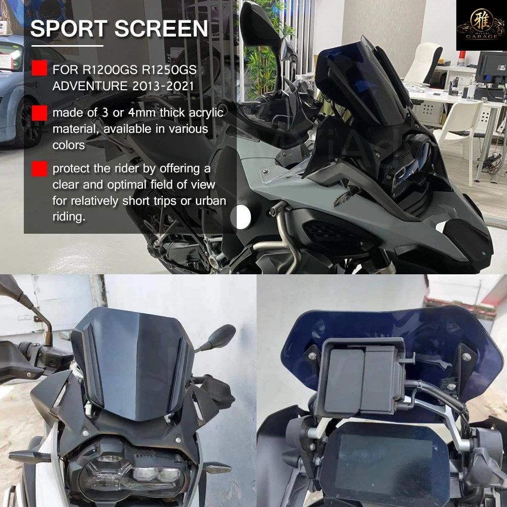 R1250GS オートバイ用ウインドシールド R1200GS アドベンチャー
