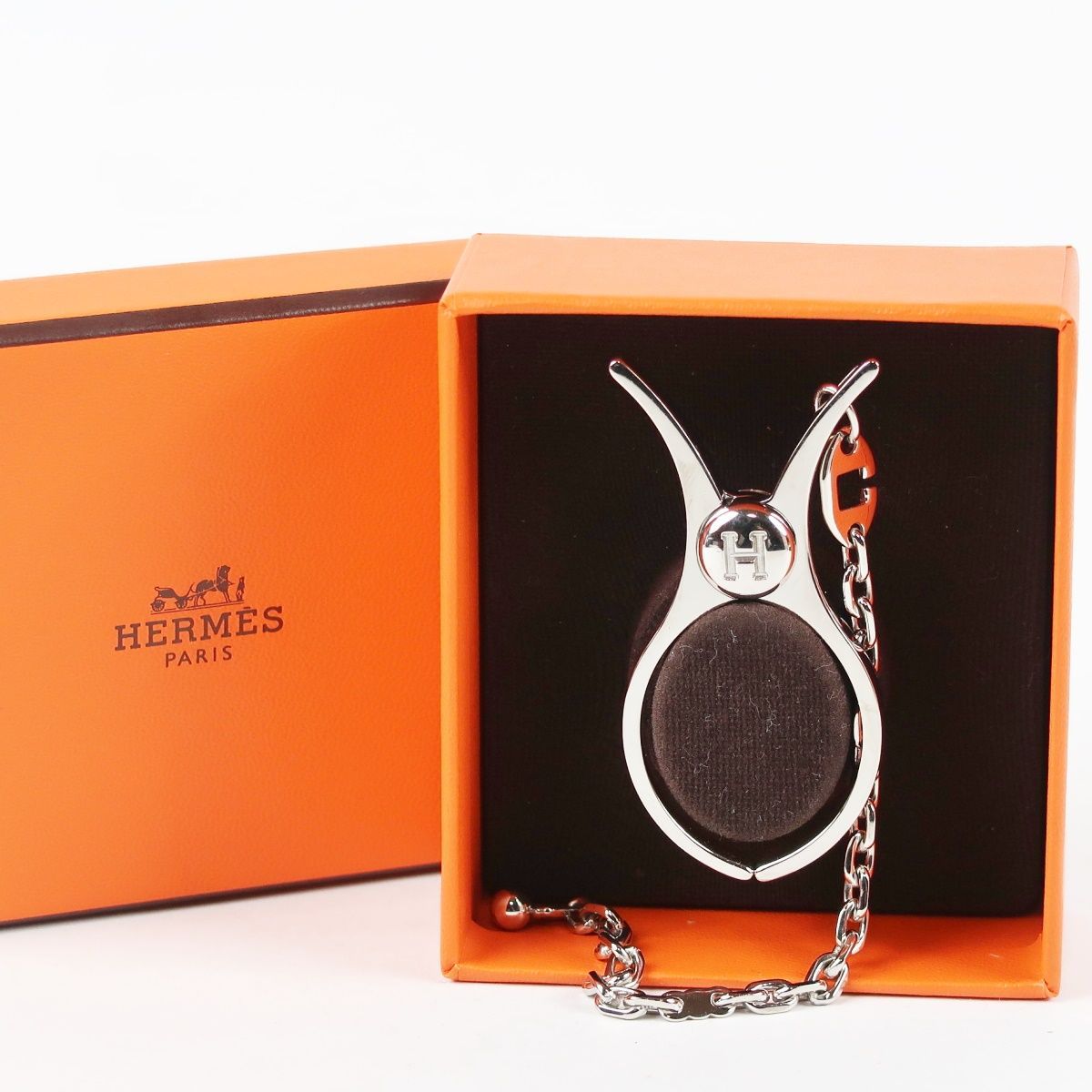 超美品】HERMES エルメス フィルー スカーフリング ホルダー ブランド