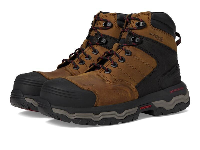 ウルヴァリン メンズ シューズ ブーツ・レインブーツ Alpha Ft Wolverine Infinity System 6 CarbonmaxR Work Boot Dark Tan タン